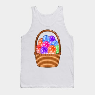 Colorful Easter Eggs Basket Tank Top